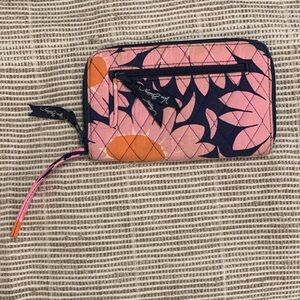 Vera Bradley Pink and Orange Clutch
